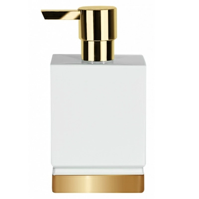 1 Дозатор для жидкого мыла Spirella Roma, белый с золотом