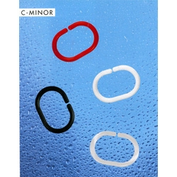 Серия номенклатуры фотографии большого размера Кольца для штор Spirella C-minor, 12шт, цвет прозрачный фото 2