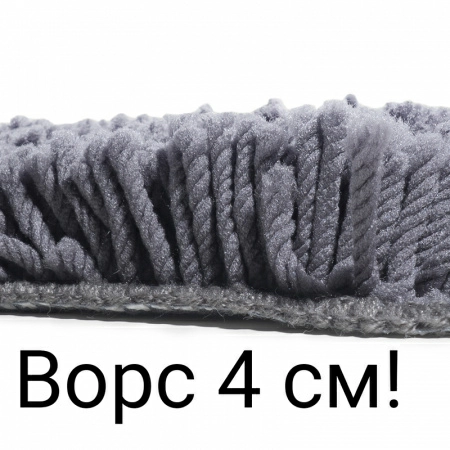 Коврик для туалета Spirella Highland 55х55см, серый фото 3