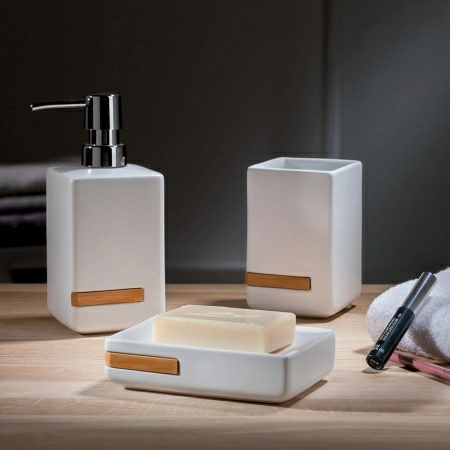 3 Дозатор для жидкого мыла Spirella Oslo, белый фото 3