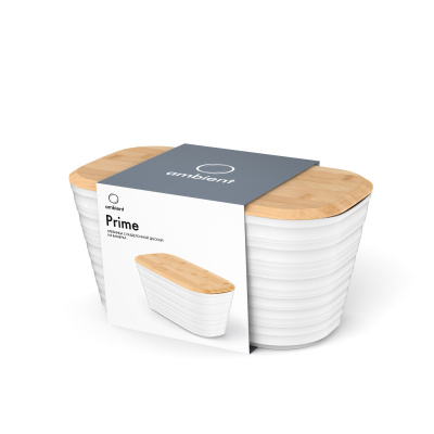 Хлебница Ambient Prime с бамбуковой крышкой