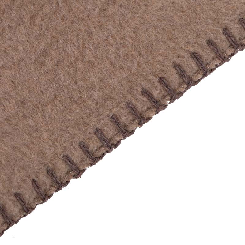 Плед 200x220см Pappel Cotton, голубой с бежевым фото 2