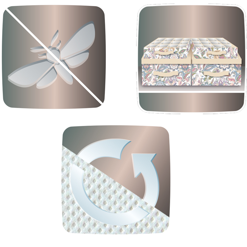 Кофр для хранения Hausmann Paisley 30x40x25см, бежевый фото 4